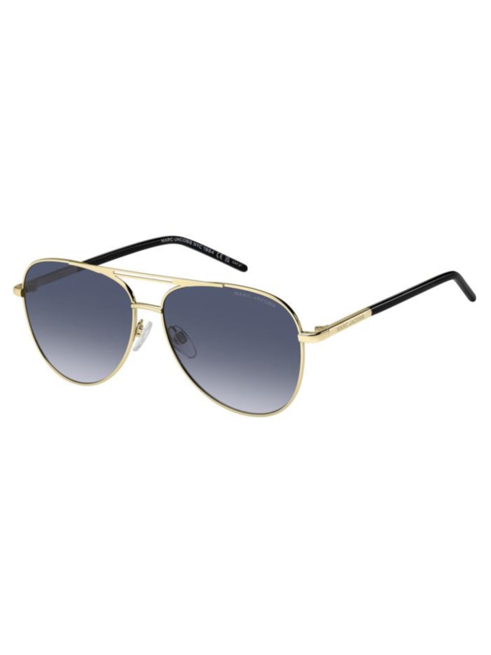 NEW Marc Jacobs 760/S Aviator Sunglasses Gold Black Gray Gradient 60mm